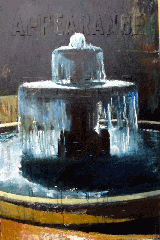 oil painting of fountain Versailles